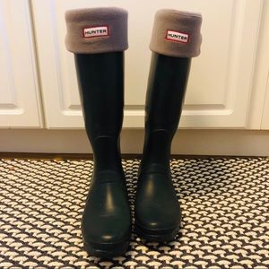 Tall Hunter Boots with Hunter Fleece Socks